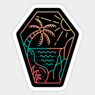 Coffin Beach Sticker